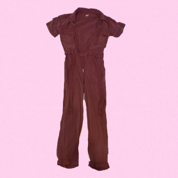 Pants - Burgundy jumpsuit XS